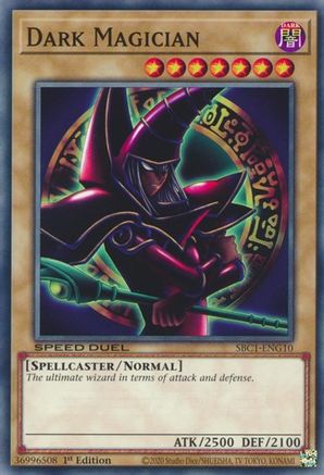 Dark Magician (G) (SBC1-ENG10) - Common - 1st Edition - Speed Duel: Streets of Battle City