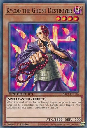 Kycoo the Ghost Destroyer (SBC1-ENG06) - Common - 1st Edition - Speed Duel: Streets of Battle City