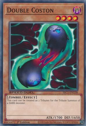 Double Coston (SBC1-ENG08) - Common - 1st Edition - Speed Duel: Streets of Battle City