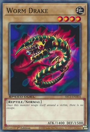 Worm Drake (SBC1-ENH04) - Common - 1st Edition - Speed Duel: Streets of Battle City