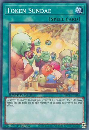 Token Sundae (SBC1-ENH14) - Common - 1st Edition - Speed Duel: Streets of Battle City