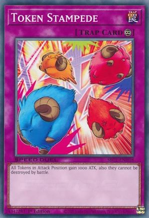 Token Stampede (SBC1-ENH18) - Common - 1st Edition - Speed Duel: Streets of Battle City