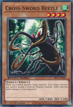 Cross-Sword Beetle (SBC1-ENI04) - Common - Speed Duel: Streets of Battle City
