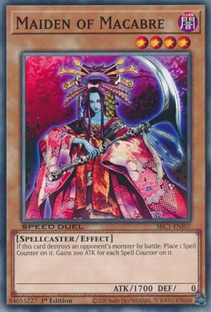 Maiden of Macabre (SBC1-ENI07) - Common - 1st Edition - Speed Duel: Streets of Battle City