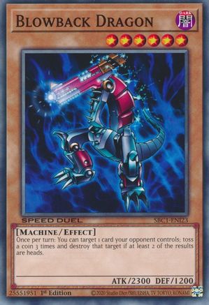 Blowback Dragon (SBC1-ENI23) - Common - Speed Duel: Streets of Battle City