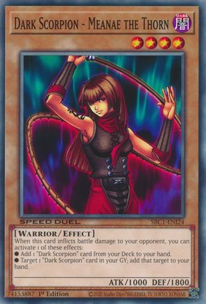 Dark Scorpion - Meanae the Thorn (SBC1-ENI24) - Common - Speed Duel: Streets of Battle City