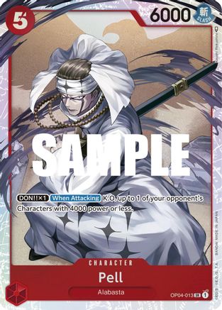 Pell (OP04-013) - Foil Super Rare - Kingdoms of Intrigue
