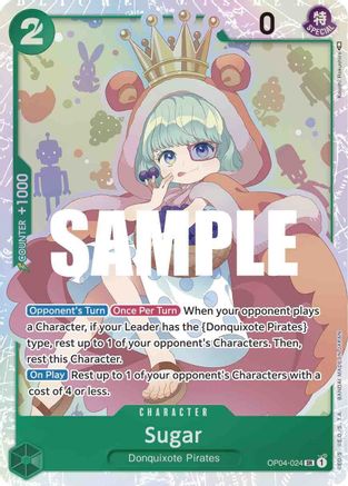 Sugar (OP04-024) - Foil Super Rare - Kingdoms of Intrigue