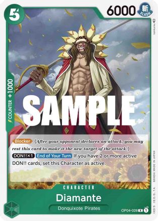 Diamante (OP04-028) - Foil Rare - Kingdoms of Intrigue