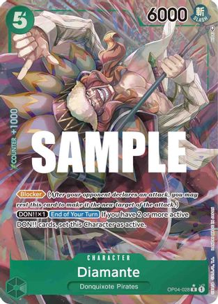 Diamante (Alternate Art) (OP04-028) - Foil Rare - Kingdoms of Intrigue
