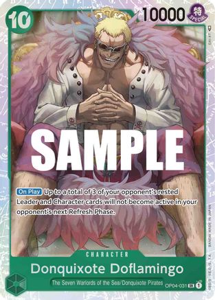 Donquixote Doflamingo (031) (OP04-031) - Foil Super Rare - Kingdoms of Intrigue