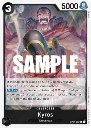 Kyros (OP04-082) - Foil Rare - Kingdoms of Intrigue