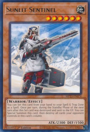 Sunlit Sentinel (MP23-EN074) - Rare - 1st Edition - 25th Anniversary Tin: Dueling Heroes Mega Pack