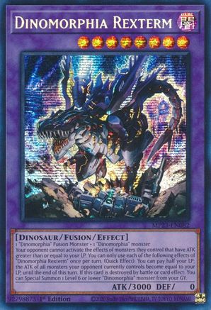 Dinomorphia Rexterm (MP23-EN082) - Prismatic Secret Rare - 1st Edition - 25th Anniversary Tin: Dueling Heroes Mega Pack