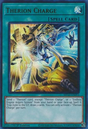 Therion Charge (MP23-EN093) - Ultra Rare - 25th Anniversary Tin: Dueling Heroes Mega Pack