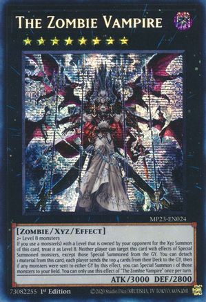 The Zombie Vampire (MP23-EN024) - Prismatic Secret Rare - 1st Edition - 25th Anniversary Tin: Dueling Heroes Mega Pack
