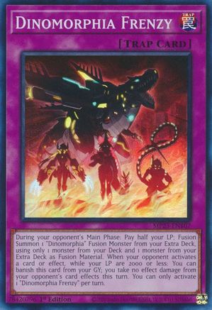 Dinomorphia Frenzy (MP23-EN107) - Super Rare - 25th Anniversary Tin: Dueling Heroes Mega Pack