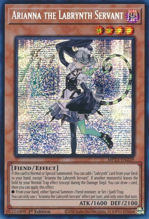Arianna the Labrynth Servant (MP23-EN229) - Prismatic Secret Rare - 1st Edition - 25th Anniversary Tin: Dueling Heroes Mega Pack