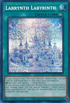 Labrynth Labyrinth (MP23-EN233) - Prismatic Secret Rare - 1st Edition - 25th Anniversary Tin: Dueling Heroes Mega Pack