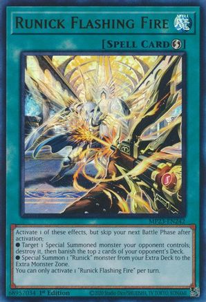 Runick Flashing Fire (MP23-EN242) - Ultra Rare - 25th Anniversary Tin: Dueling Heroes Mega Pack