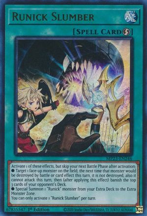 Runick Slumber (MP23-EN246) - Ultra Rare - 25th Anniversary Tin: Dueling Heroes Mega Pack