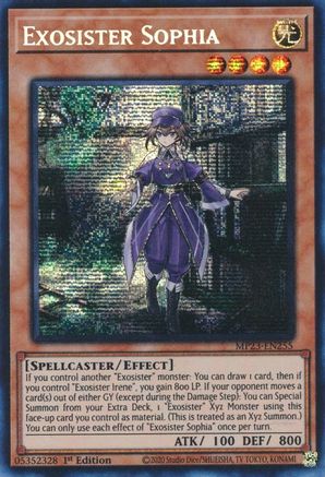 Exosister Sophia (MP23-EN255) - Prismatic Secret Rare - 1st Edition - 25th Anniversary Tin: Dueling Heroes Mega Pack