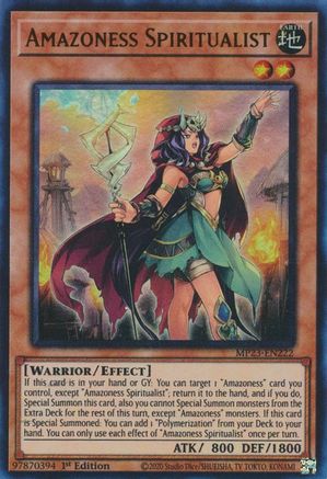 Amazoness Spiritualist (MP23-EN222) - Ultra Rare - 1st Edition - 25th Anniversary Tin: Dueling Heroes Mega Pack