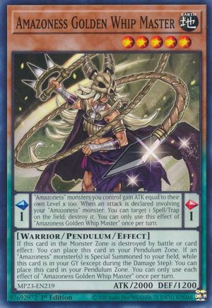 Amazoness Golden Whip Master (MP23-EN219) - Common - 25th Anniversary Tin: Dueling Heroes Mega Pack