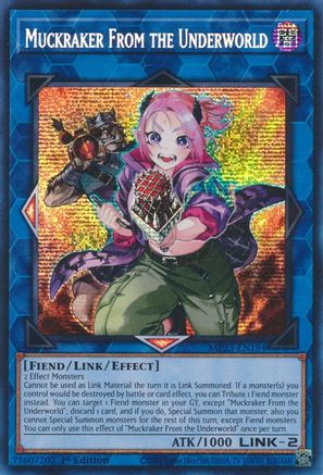 Muckraker From the Underworld (MP23-EN194) - Prismatic Secret Rare - 25th Anniversary Tin: Dueling Heroes Mega Pack