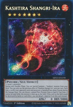 Kashtira Shangri-Ira (MP23-EN190) - Prismatic Secret Rare - 1st Edition - 25th Anniversary Tin: Dueling Heroes Mega Pack