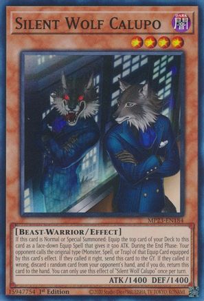 Silent Wolf Calupo (MP23-EN184) - Super Rare - 1st Edition - 25th Anniversary Tin: Dueling Heroes Mega Pack