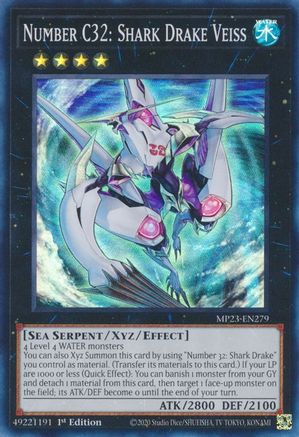 Number C32: Shark Drake Veiss (MP23-EN279) - Super Rare - 25th Anniversary Tin: Dueling Heroes Mega Pack