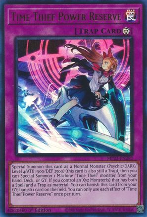 Time Thief Power Reserve (MP23-EN282) - Ultra Rare - 1st Edition - 25th Anniversary Tin: Dueling Heroes Mega Pack