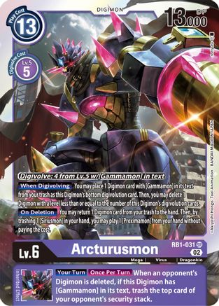 Arcturusmon (RB1-031) Foil Super Rare - Resurgence Booster