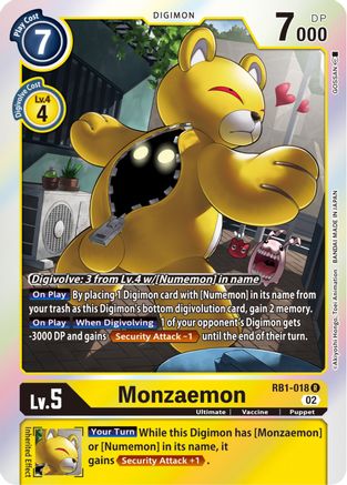 Monzaemon (RB1-018) Foil Rare - Resurgence Booster