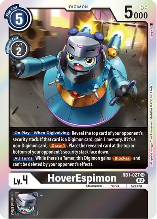 HoverEspimon (RB1-027) Foil Super Rare - Resurgence Booster