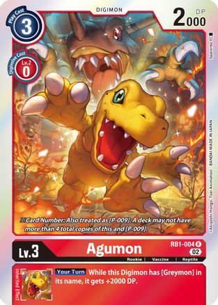 Agumon (RB1-004) Foil Rare - Resurgence Booster