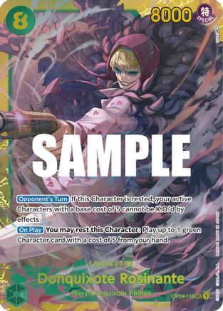Donquixote Rosinante (OP04-119) - Foil Secret Rare - Kingdoms of Intrigue