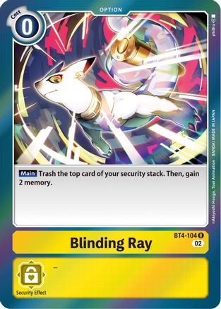 Blinding Ray (Resurgence Booster Reprint) (BT4-104) Foil Rare - Resurgence Booster