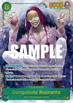 Donquixote Rosinante (Alternate Art) (OP04-119) - Foil Secret Rare - Kingdoms of Intrigue