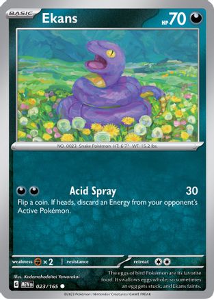 Ekans 23  - Common - SV: Scarlet & Violet 151
