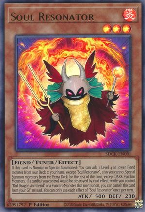 Soul Resonator (SDCK-EN001) - Ultra Rare - Structure Deck: The Crimson King