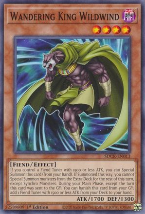 Wandering King Wildwind (SDCK-EN013) - Common - 1st Edition - Structure Deck: The Crimson King