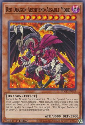 Red Dragon Archfiend/Assault Mode (SDCK-EN017) - Common - 1st Edition - Structure Deck: The Crimson King