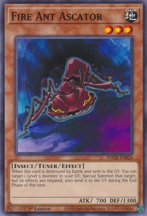Fire Ant Ascator (SDCK-EN020) - Common - 1st Edition - Structure Deck: The Crimson King