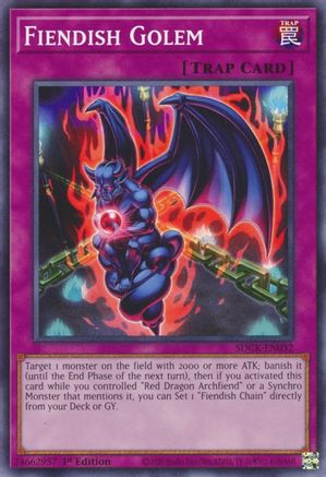 Fiendish Golem (SDCK-EN032) - Common - Structure Deck: The Crimson King