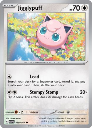 Jigglypuff 39  - Common - SV: Scarlet & Violet 151
