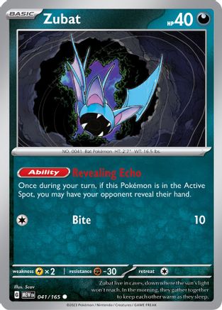 Zubat 41  - Common - SV: Scarlet & Violet 151