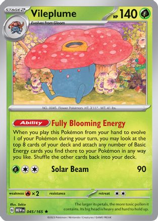 Vileplume 45 Holofoil - Rare - SV: Scarlet & Violet 151