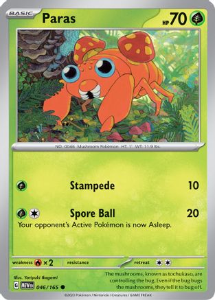 Paras 46  - Common - SV: Scarlet & Violet 151